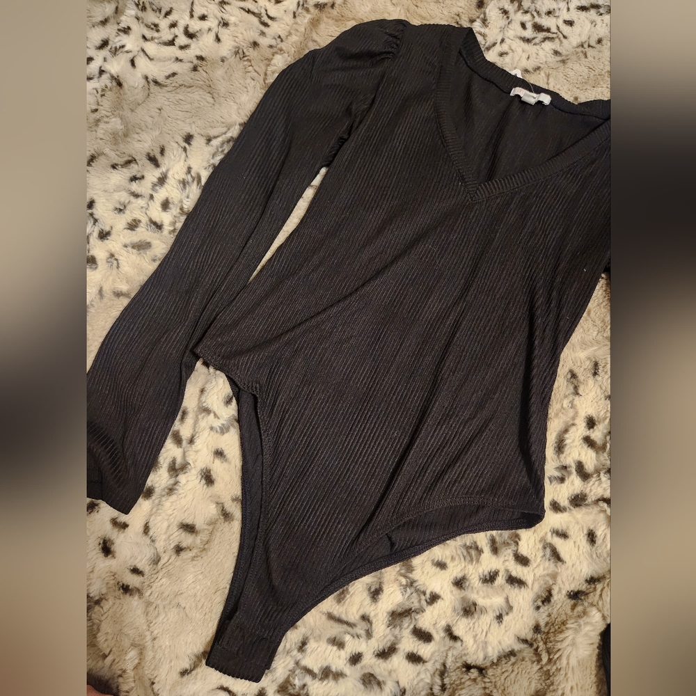 Black Long Sleeve Bodysuit